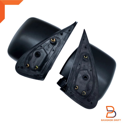 Black Manual Wing Mirror for Toyota Hiace Commuter (2005-2019)
