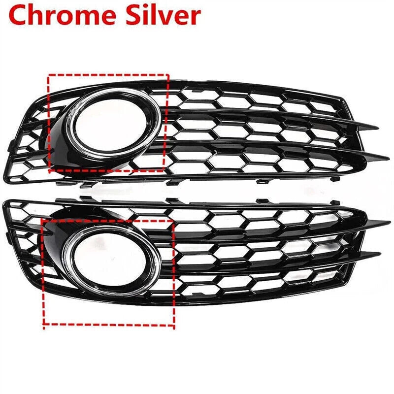 Fog Light Grille Cover Bezel Trims 2x for Audi A3 8P (2009-2012)