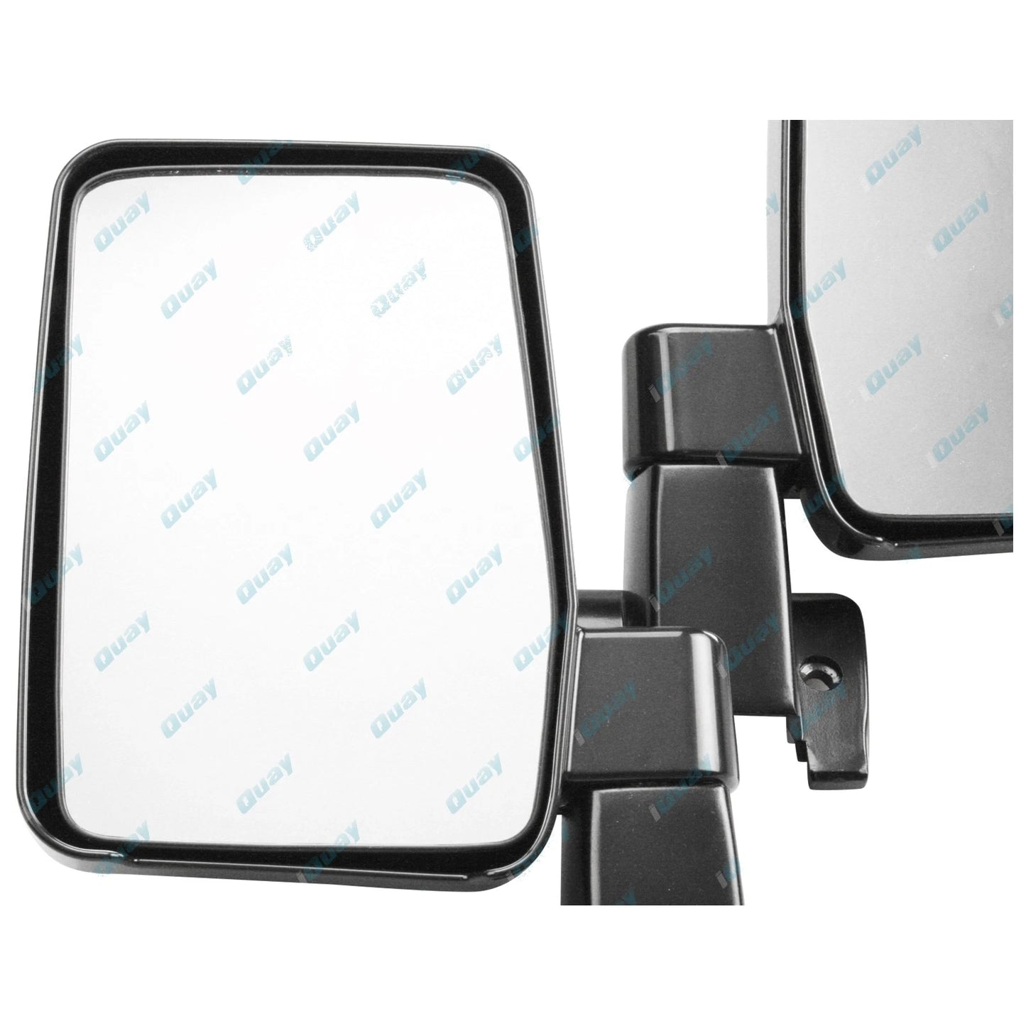 Large Black Door Wing Mirrors Pair for Toyota Landcruiser 60 Series (1987-1990)