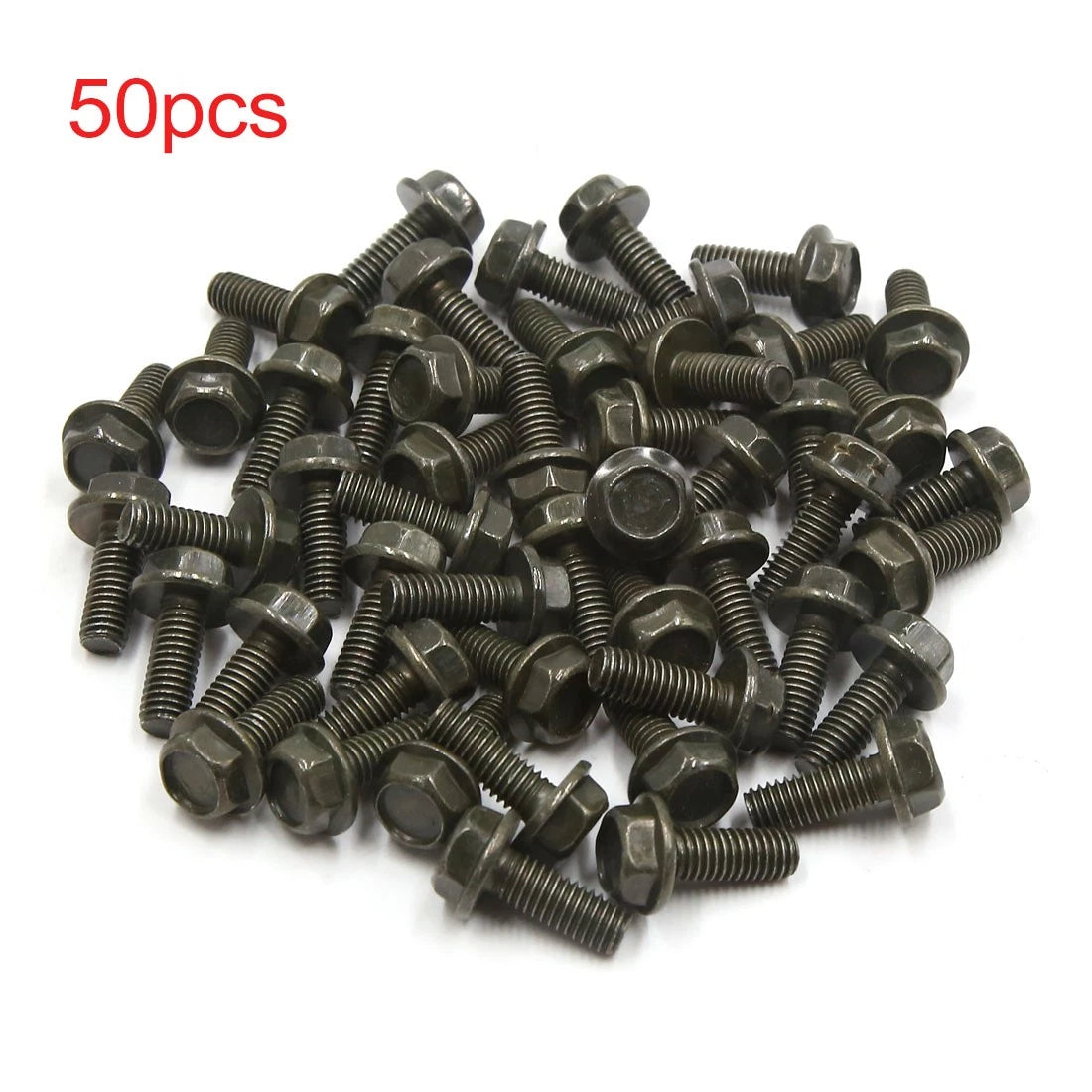 Hexagon Bolts Screws 50pcs for Universal Scooter Motorcycle