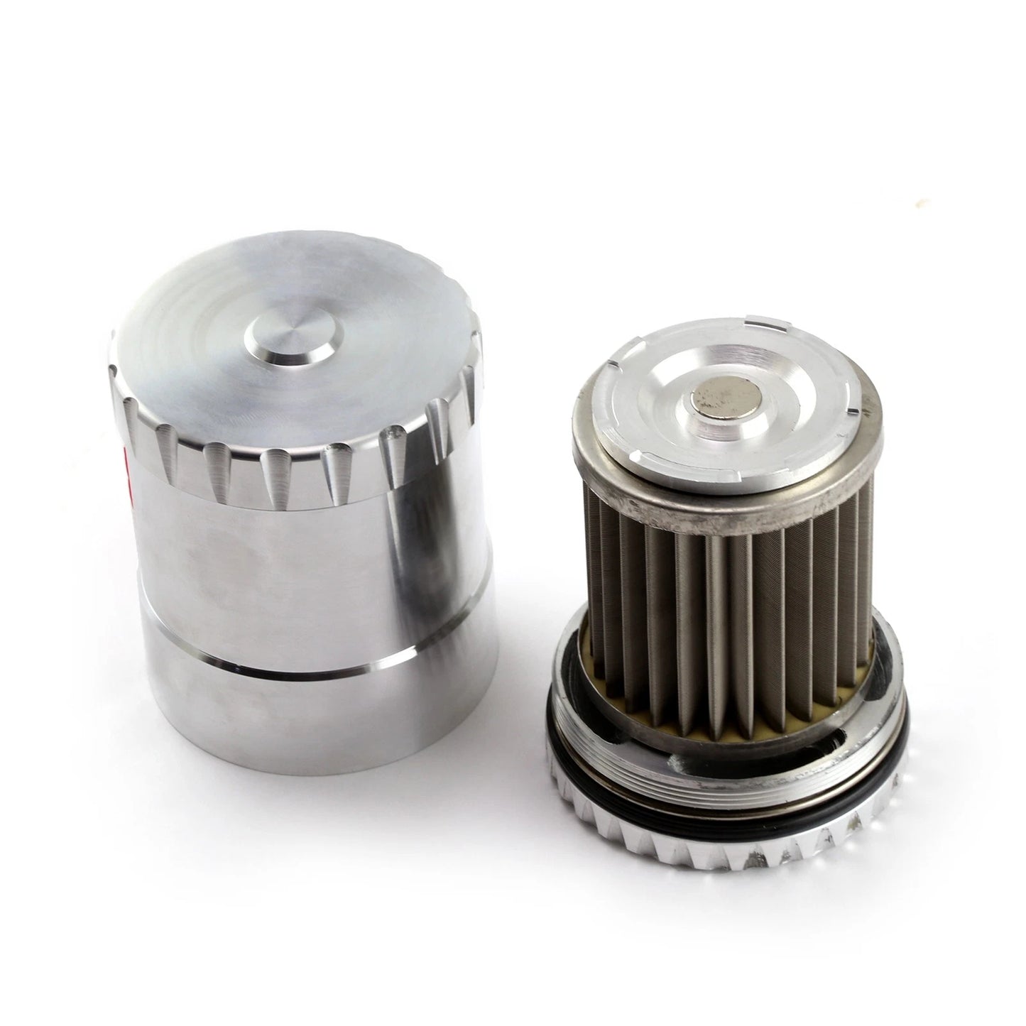 Billet Aluminum Reusable Oil Filter w/Stainless Steel Element for Ford, Mopar, Holden