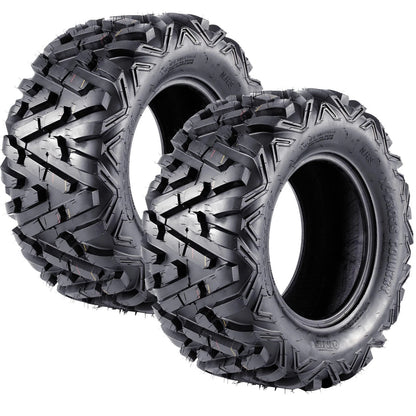 QIND Rear 25x10-12 Tyres for ATV, Mower, Buggy, Go Kart