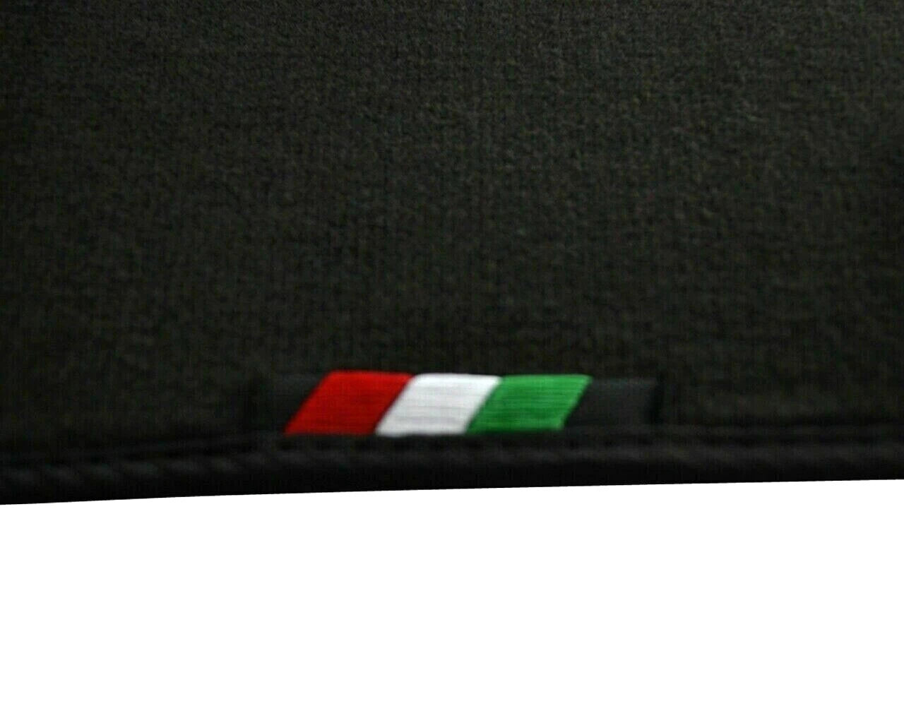 Floor Mats for Ferrari F430 2004-2009 Black Tailored Carpets with Emblem