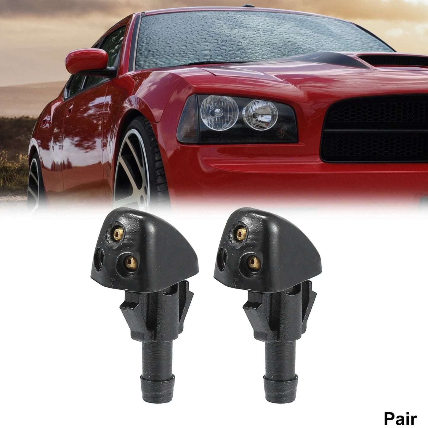 Front Windshield Washer Nozzles  Spray Jets for Suzuki Swift (05-10)