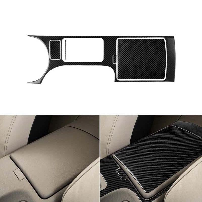 5pcs Carbon Fiber Center Console Gear Shift Cover Trim fit for 03-08 Nissan 350Z