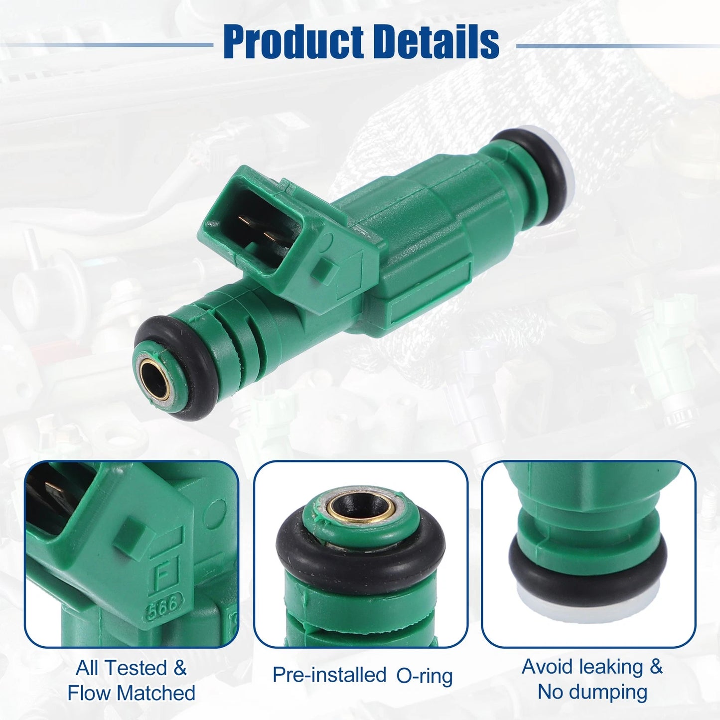 5 x Fuel Injector Nozzle for Volvo S60 2.5T (2003-2009)