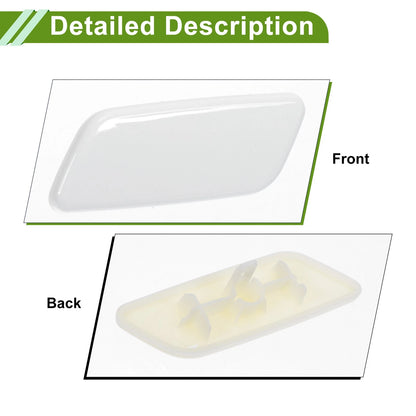 Front Left Washer Nozzle Cover for Toyota Prado (2012-2015) White