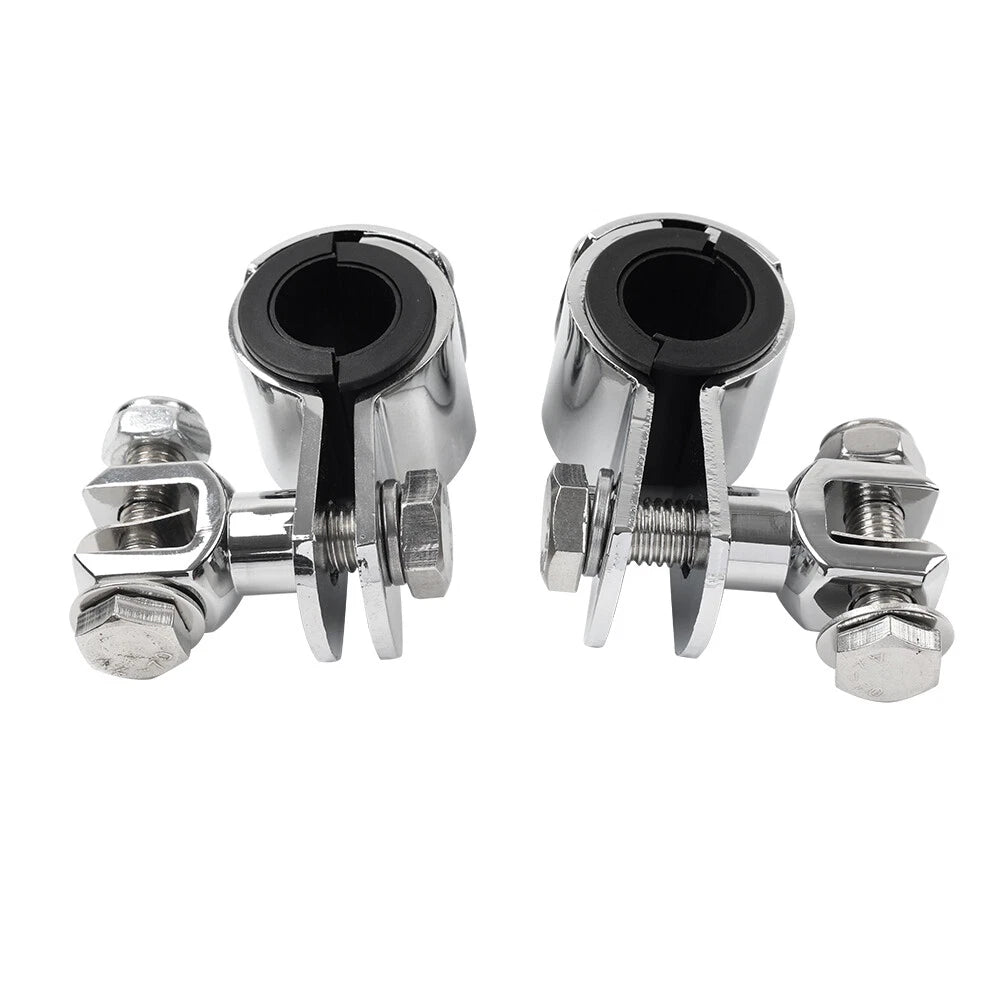 Highway Bar Foot Pegs Mount Clamps for Harley (1" 1.25")