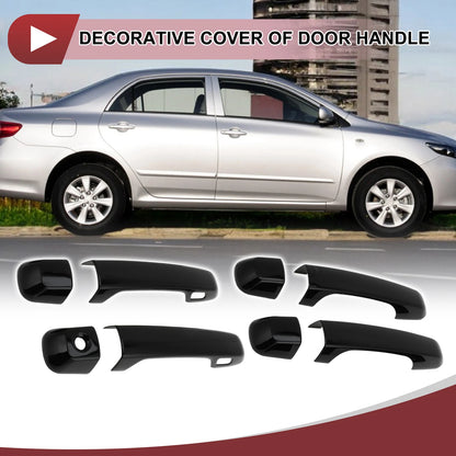 Car Door Handle Cover Set for Toyota Land Cruiser (2016-2023) Gloss Black ABS