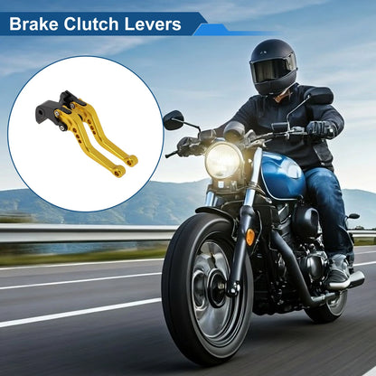 2 x Short Brake Clutch Levers for Yamaha YZF-R7 (2022–2024)