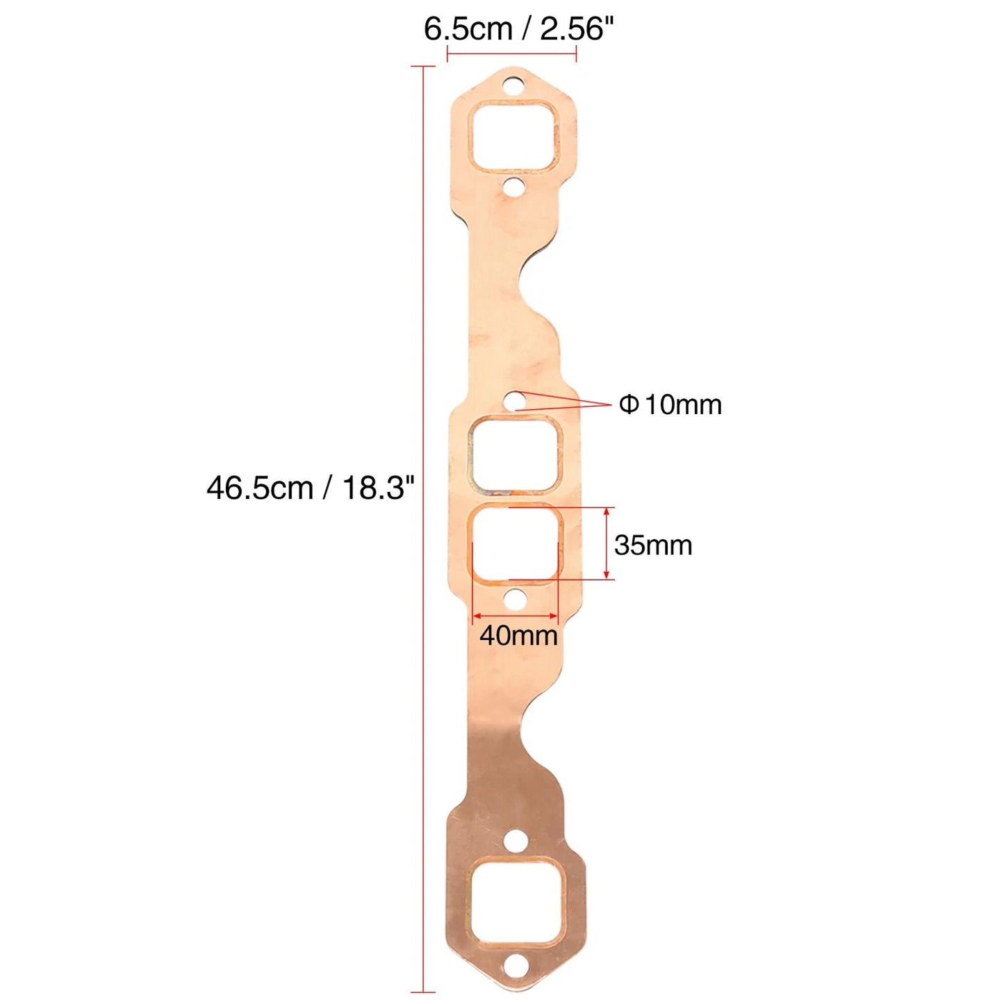 Exhaust Manifold Gasket for Chevy 327/305/350/383 Square Port