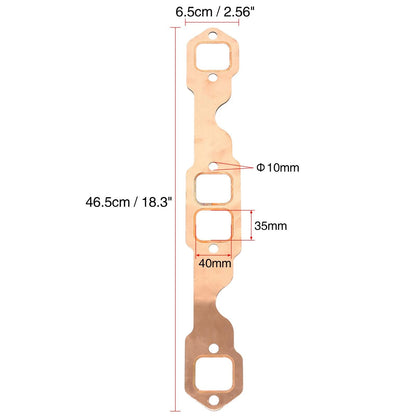 Exhaust Manifold Gasket for Chevy 327/305/350/383 Square Port