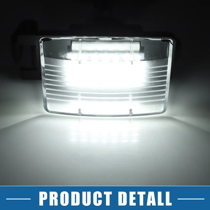 White LED License Plate Light Assembly  for Nissan