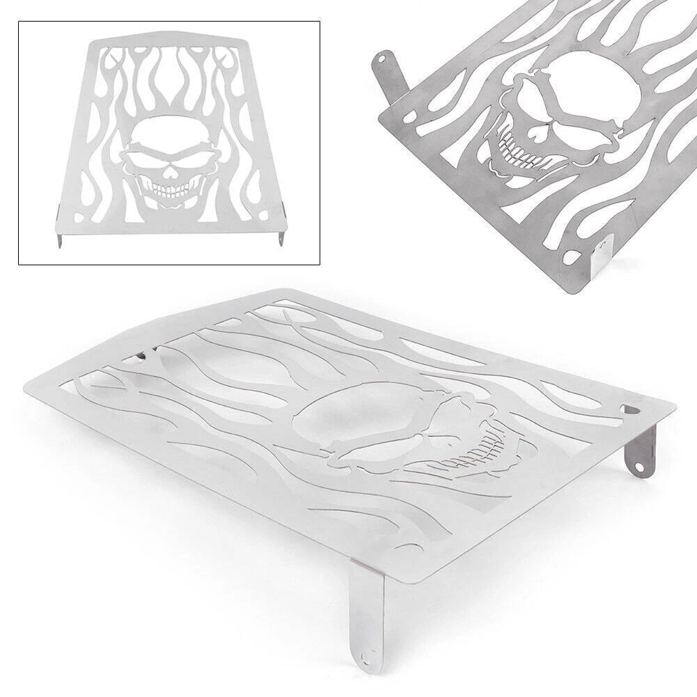 Skull Flame Radiator Grille Guard Cover for YAMAHA Royal Star XVZ13 (1996-2010)