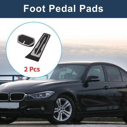 Foot Pedal Covers for BMW X1 (F48) Silver Tone (2016-2022)