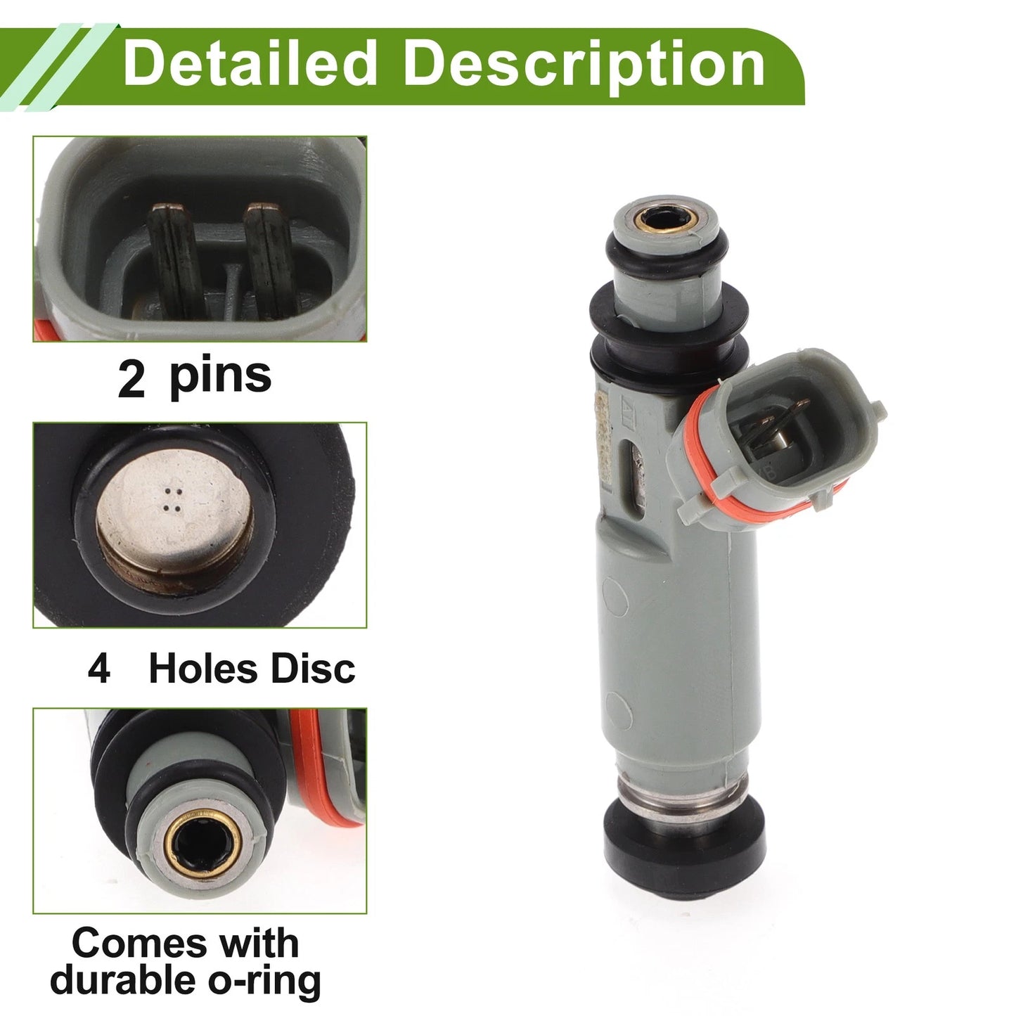 Fuel Injector for Toyota Corolla AE10 CE10 EE10 (1990-1997) - 1 x Gray