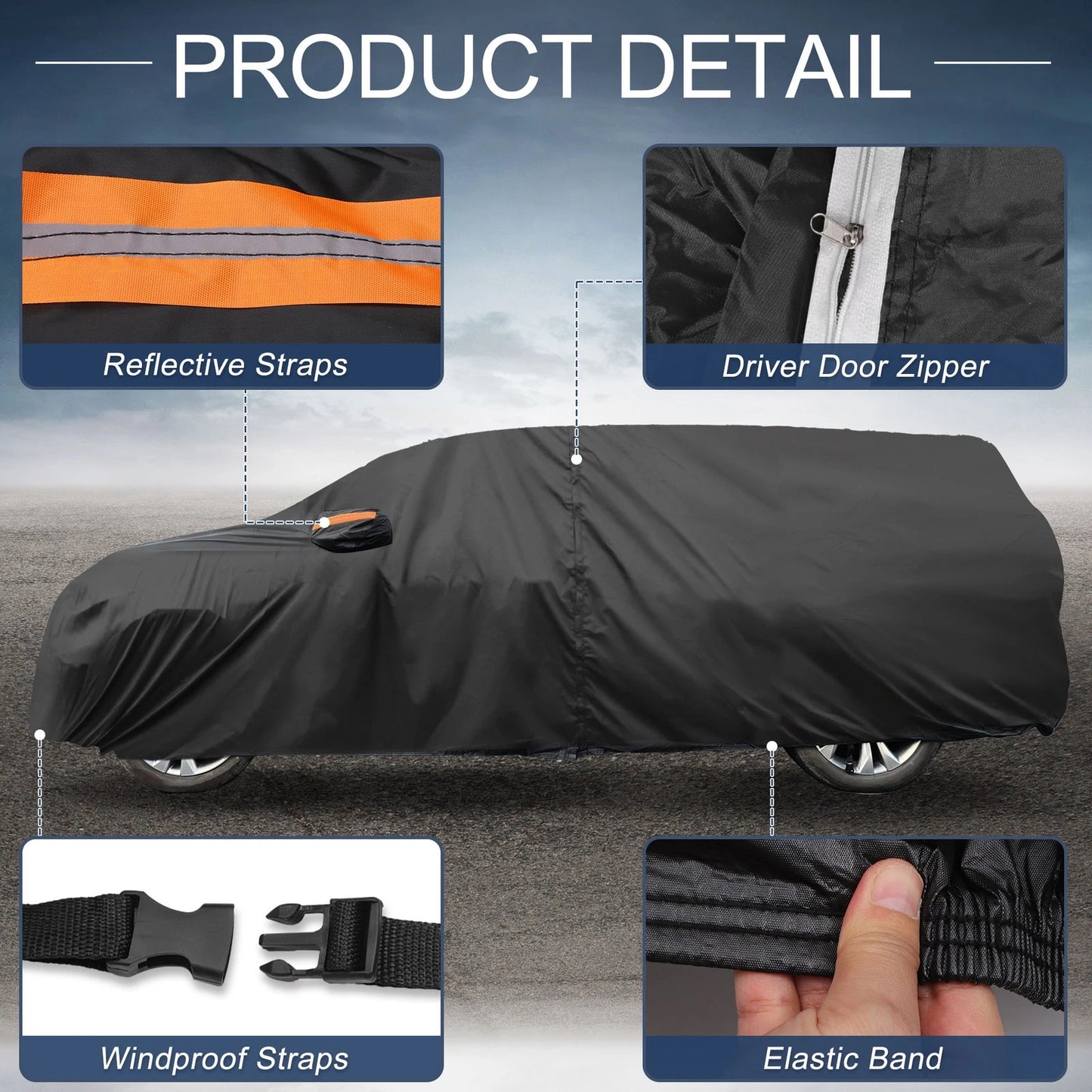 Waterproof Aluminum Film Car Cover for Kia Carnival (2020-2023)