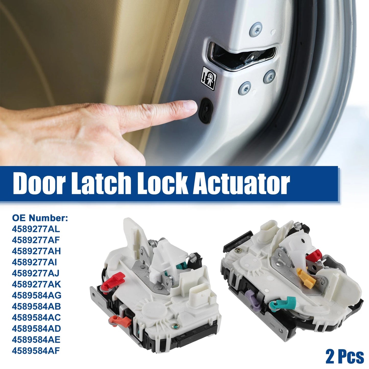 Front Left Right Car Door Lock Latch Actuator for Jeep Wrangler (2007-2018)