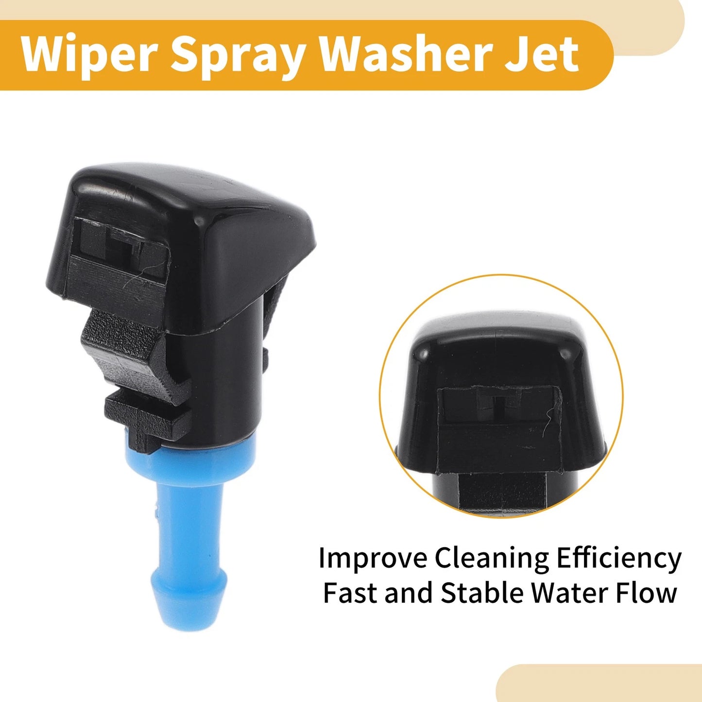Windshield Washer Nozzle Kit for Jeep Compass (2007-2010) with Gaskets