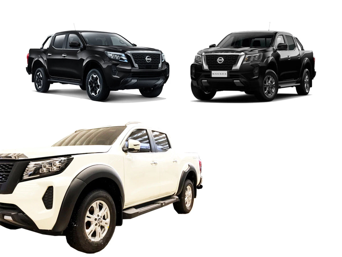 Front Gloss Black Fender Flares for Nissan Navara (2021-2022)