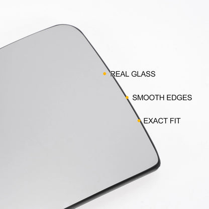 Left Upper White Mirror Glass w/ Back Convex Heated for Ford Transit (2015-2023)
