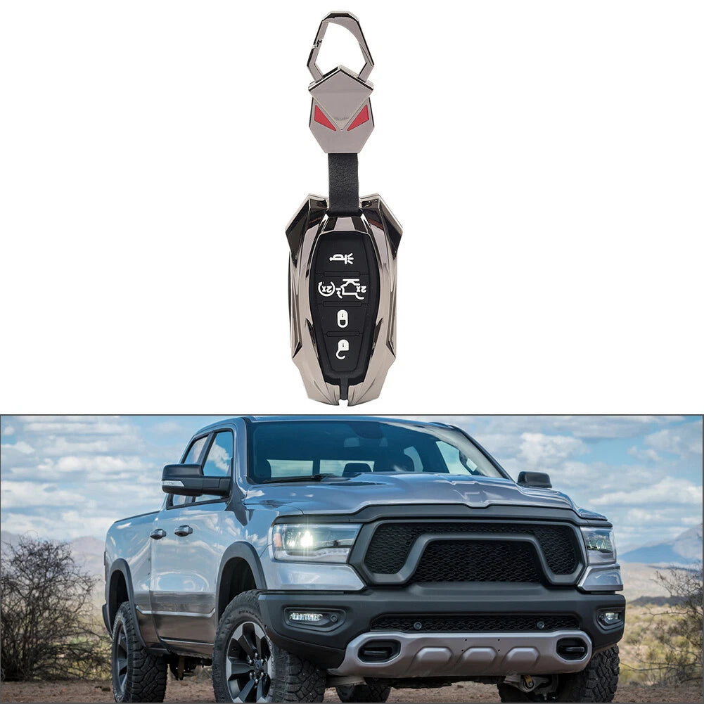 Remote Key Shell Case Black for Dodge Ram 1500 Pickup (2019-2023)