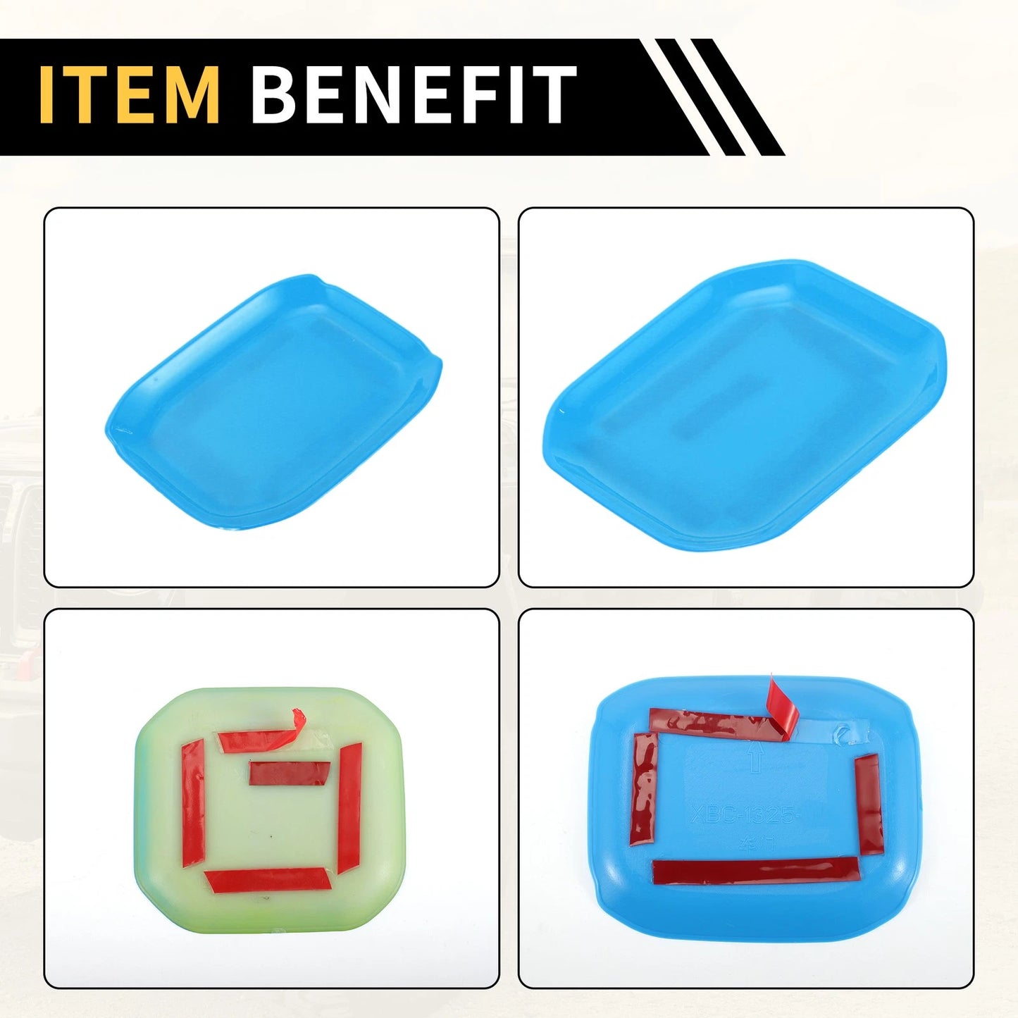 Light Blue Exterior Door Handle Bowl Cover Trims for Jeep Gladiator (2020-2024)