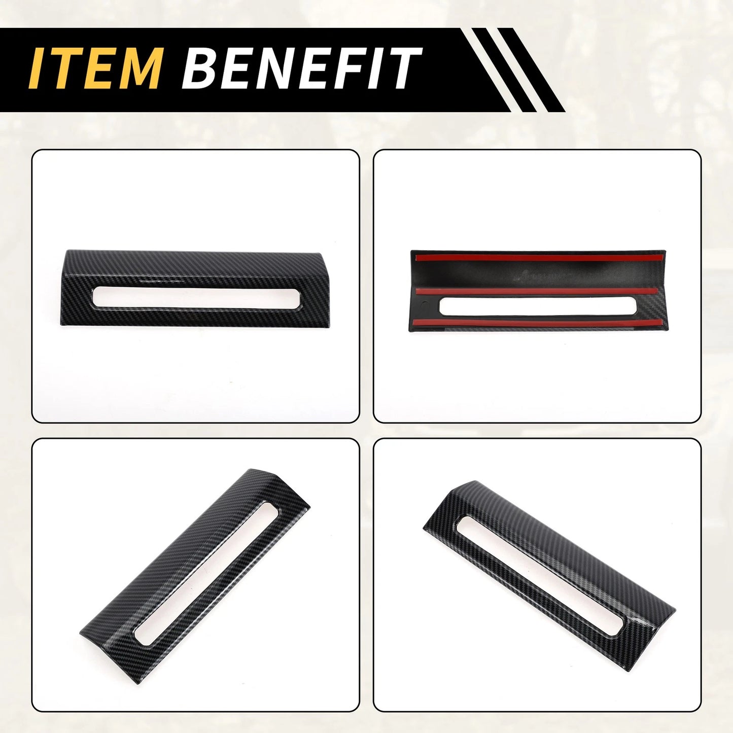 Emergency Light Switch Panel Trim for Ford F-150 (2015-2020) Carbon Fiber