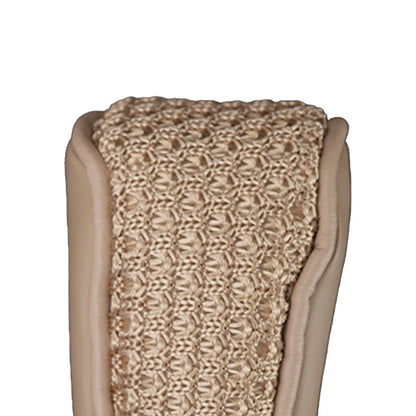 Beige Universal Ice Silk Gear Knob Cover for Various Makes & Models