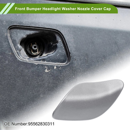 Washer Nozzle Cover Cap for Porsche Cayenne Silver Tone