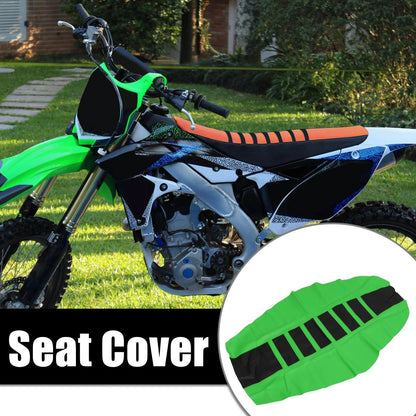 Seat Cover Anti Slip Cushion for Universal Motorcycle Dirt Bike Green Black