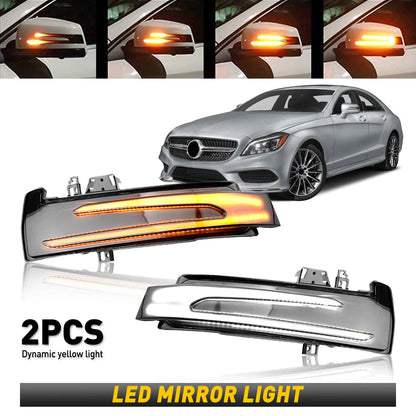 2 x LED Mirror Turn Signal Puddle Light for Mercedes-Benz C-Class (2007–2014)