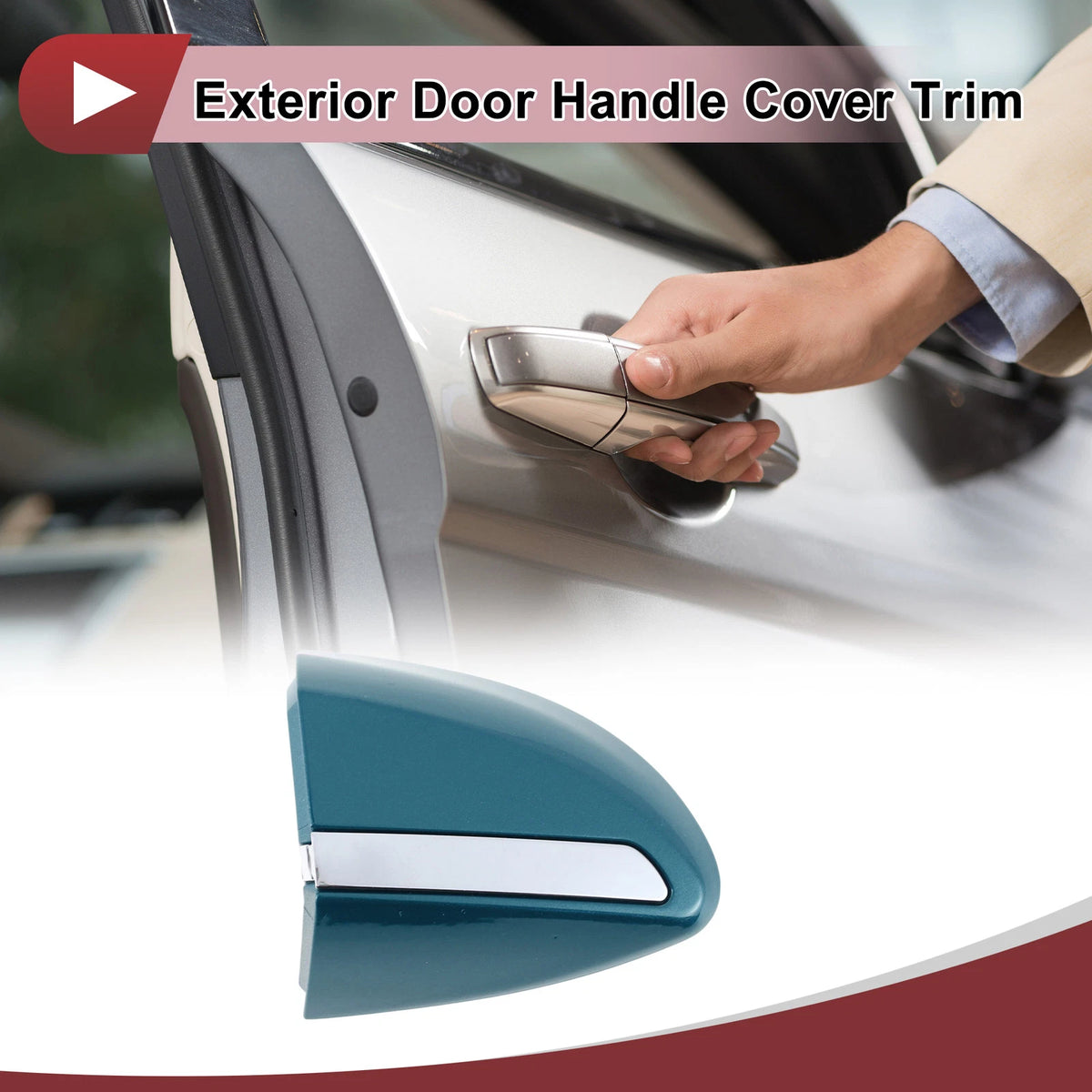 Light Blue Exterior Door Handle Cover Trim for Toyota Corolla (2014-2018)