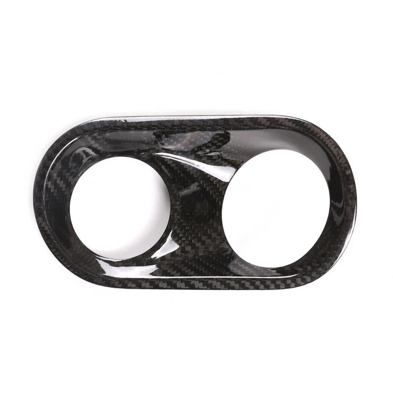 Real Carbon Fiber Headlight Switch Buttons Cover Trim Fit For Macan 2015-2020