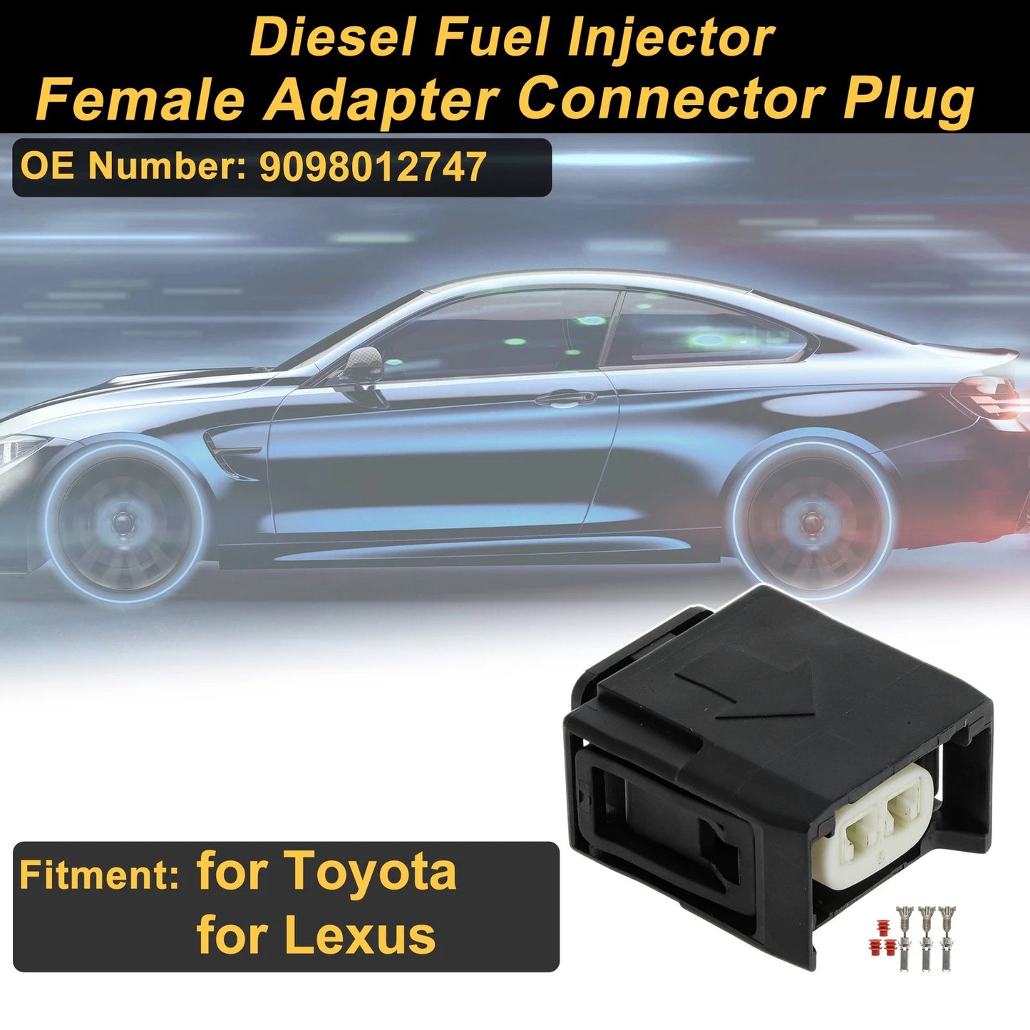 Diesel Fuel Injector Connector Plug for Toyota (2000-2006)
