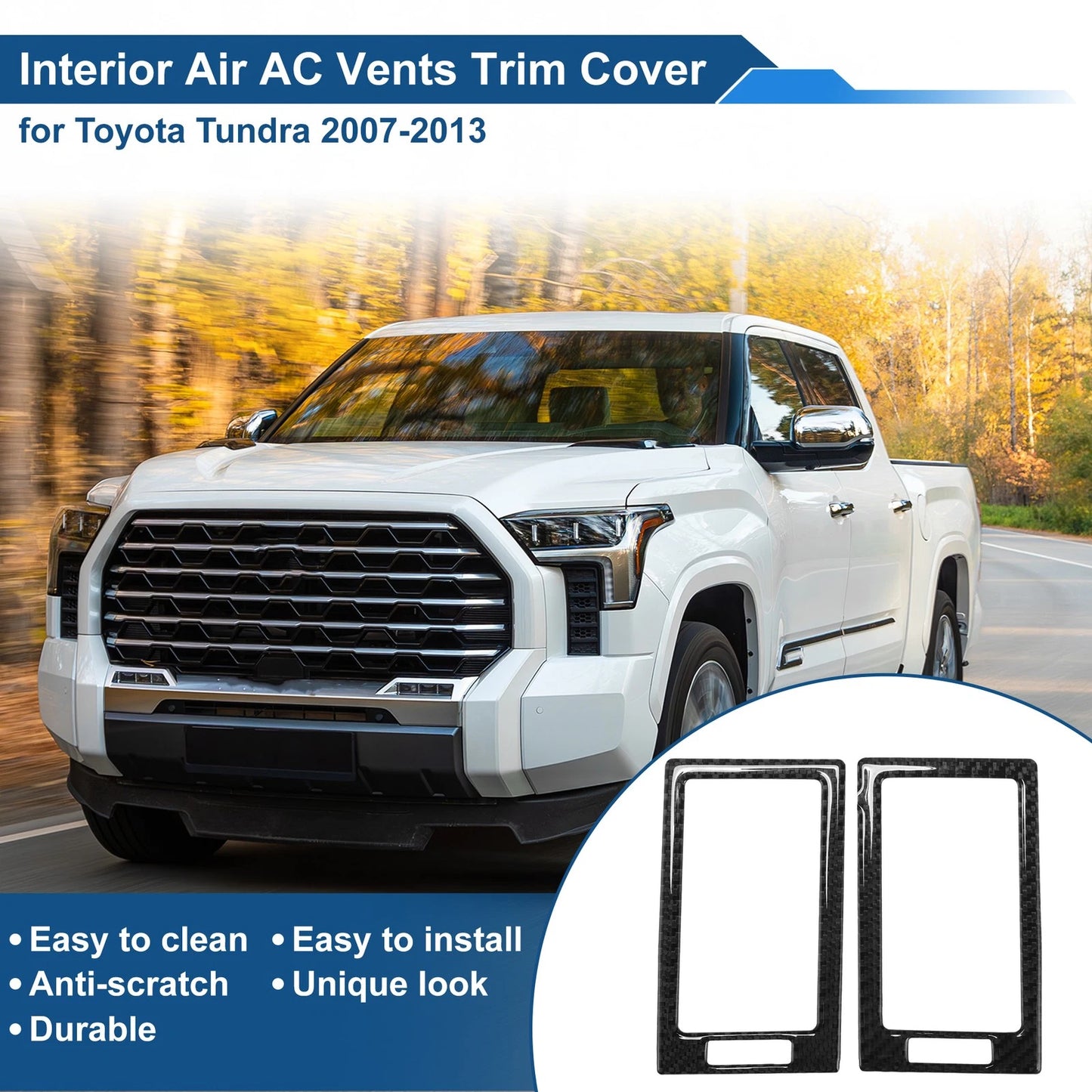 Air Condition Outlet Vent Trim Cover Frame for Toyota Tundra (2007–2013)