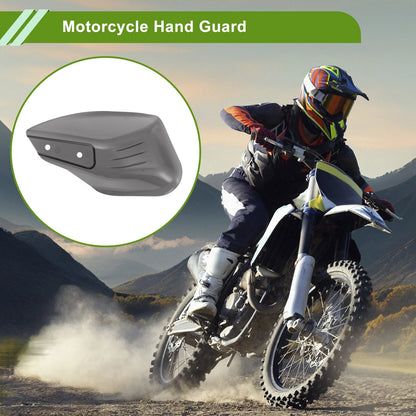 1x Universal Hand Guard Knuckle Guard Protector Gray PP Plastic for Motorcycles