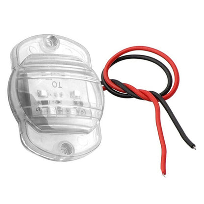 Blue Round 12V Marine Boat Stern Light 6-LED for Pontoon (N/A)