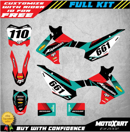Custom Sticker Kit for Honda CRF 110 (2013-2018)