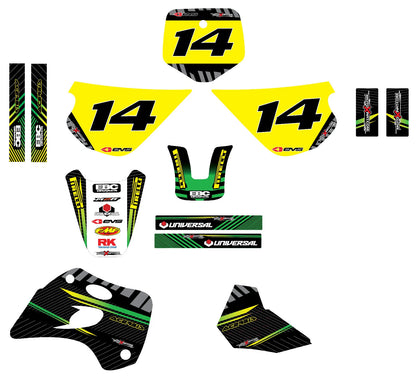 Full Custom Graphic Kit for Kawasaki KX 80 (1994-1997)