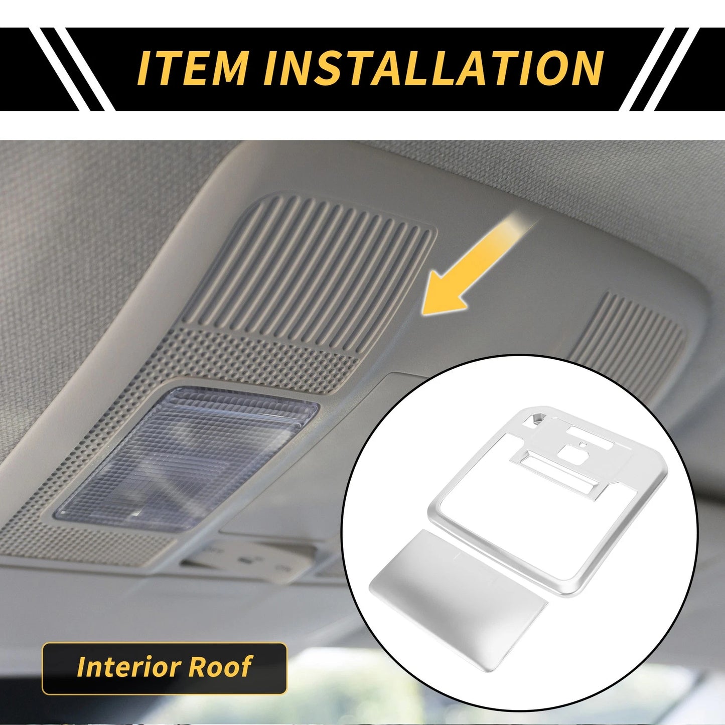 Front Roof Reading Light Lamp Cover Trim for Toyota Tundra (2022-2024)