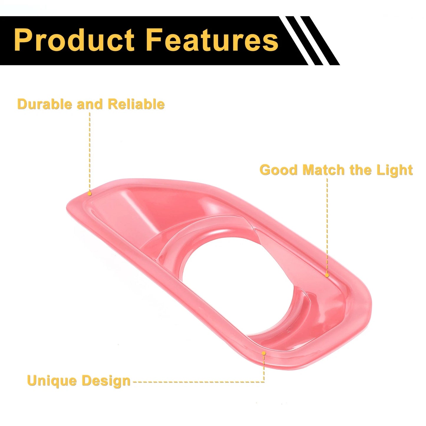 Fog Light Grills for Jeep Wrangler JL Gladiator (2018-2023) - 2 x Pink
