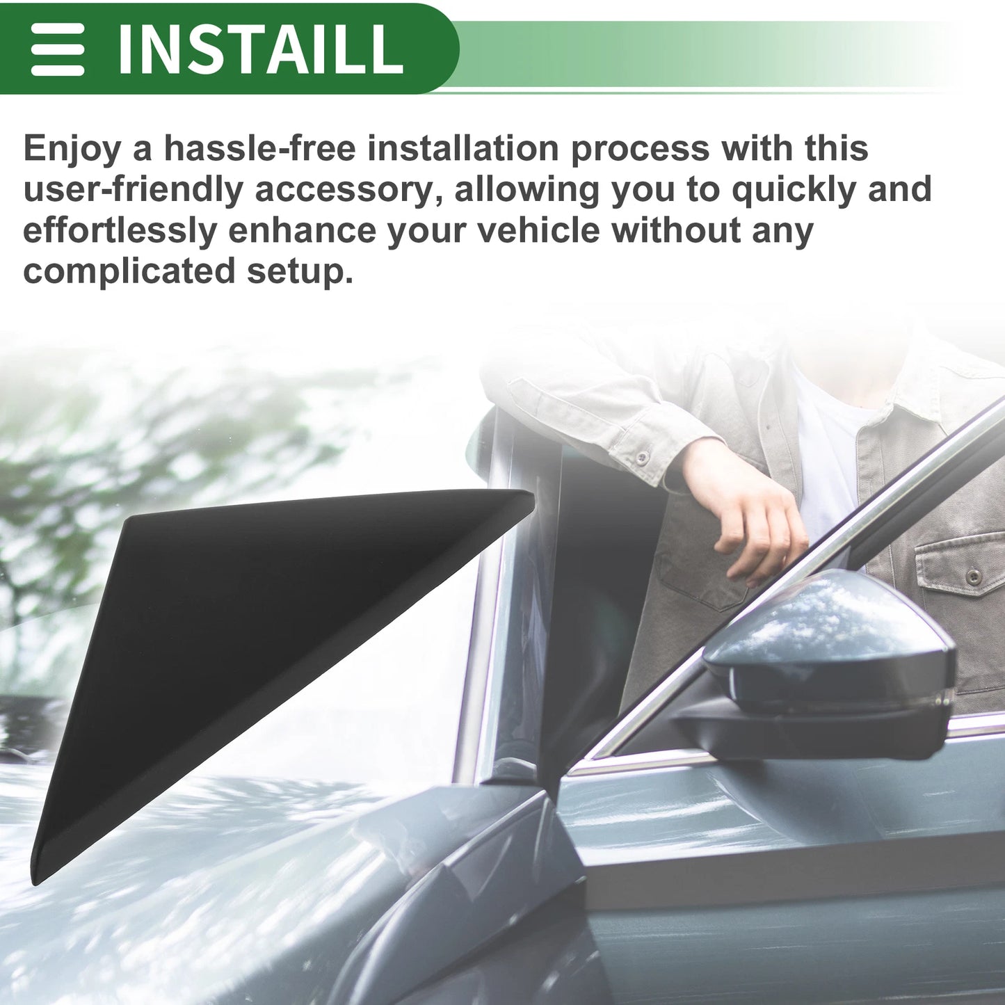 Front Left Side Door Pillar Window Trim for Hyundai Tuscani (2001-2009)