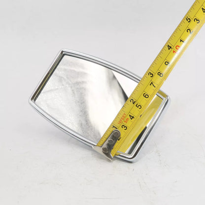 CLight -On Rectangular Stainless Mirror for Hotrod Classic Car Quarterlight