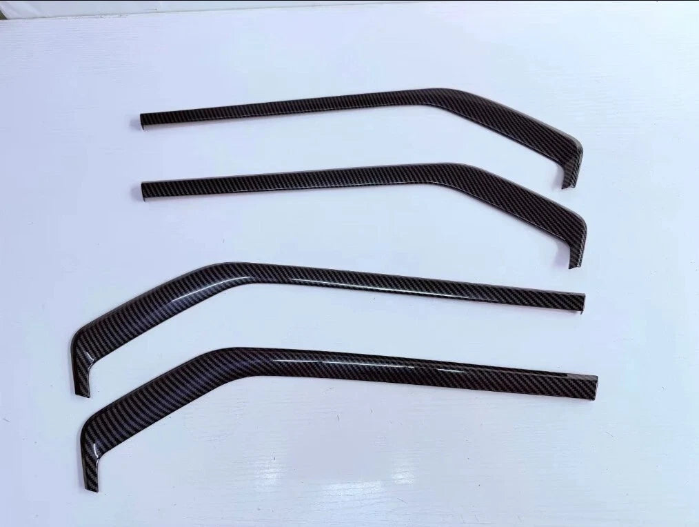 4x ABS Fiber Inner Side Door Panel Cover Trim for 2023-2025 Chevrolet Colorado