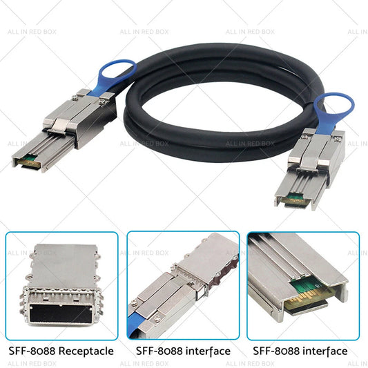 1M Mini SAS SFF-8088 Cable for Disk Array SFF-8088