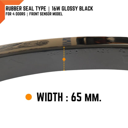 16W Glossy Black Fender Flares for Ford Ranger T6 (2018-2021)