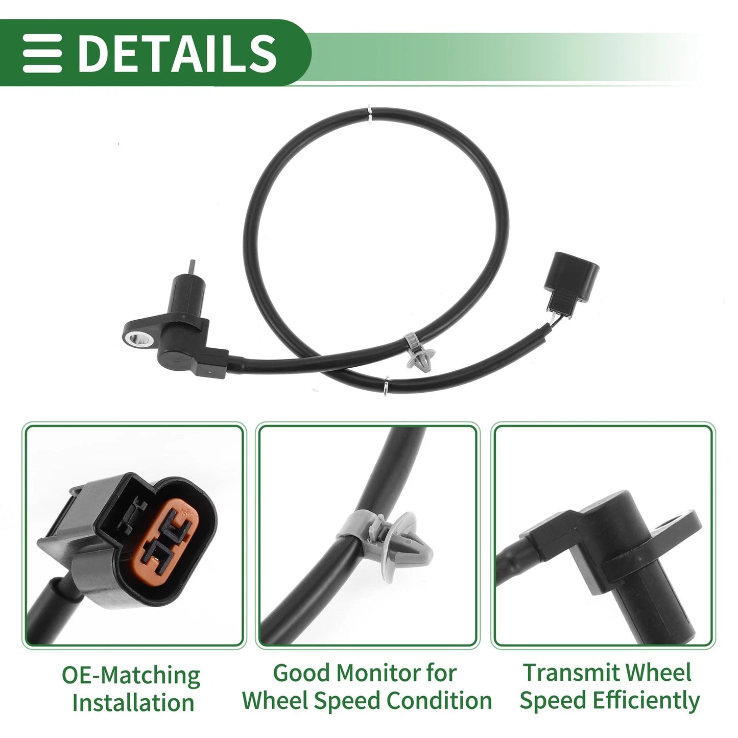 ABS Wheel Speed Sensor for Mitsubishi Lancer L4 2.4L (2008-2017)