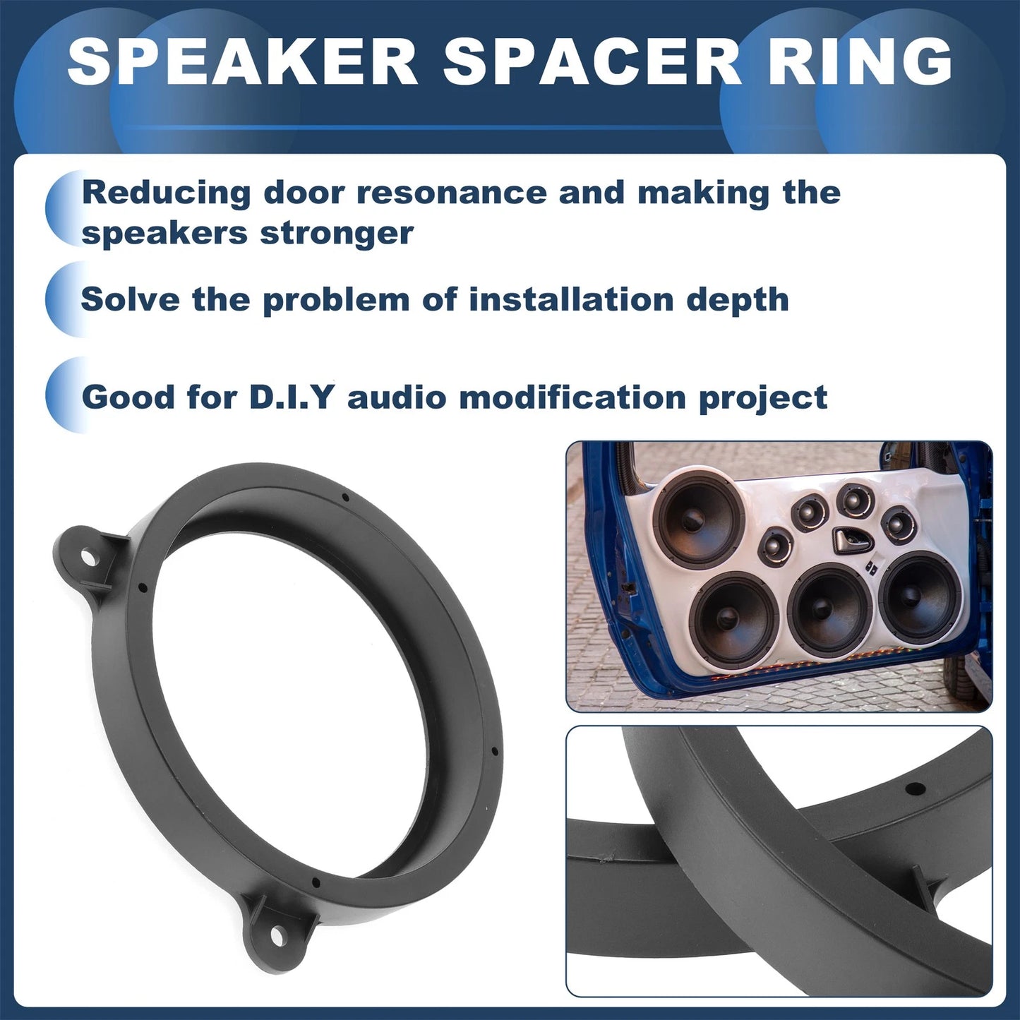 6.5" Speaker Spacer Ring Adaptor for Subaru  -  Pcs