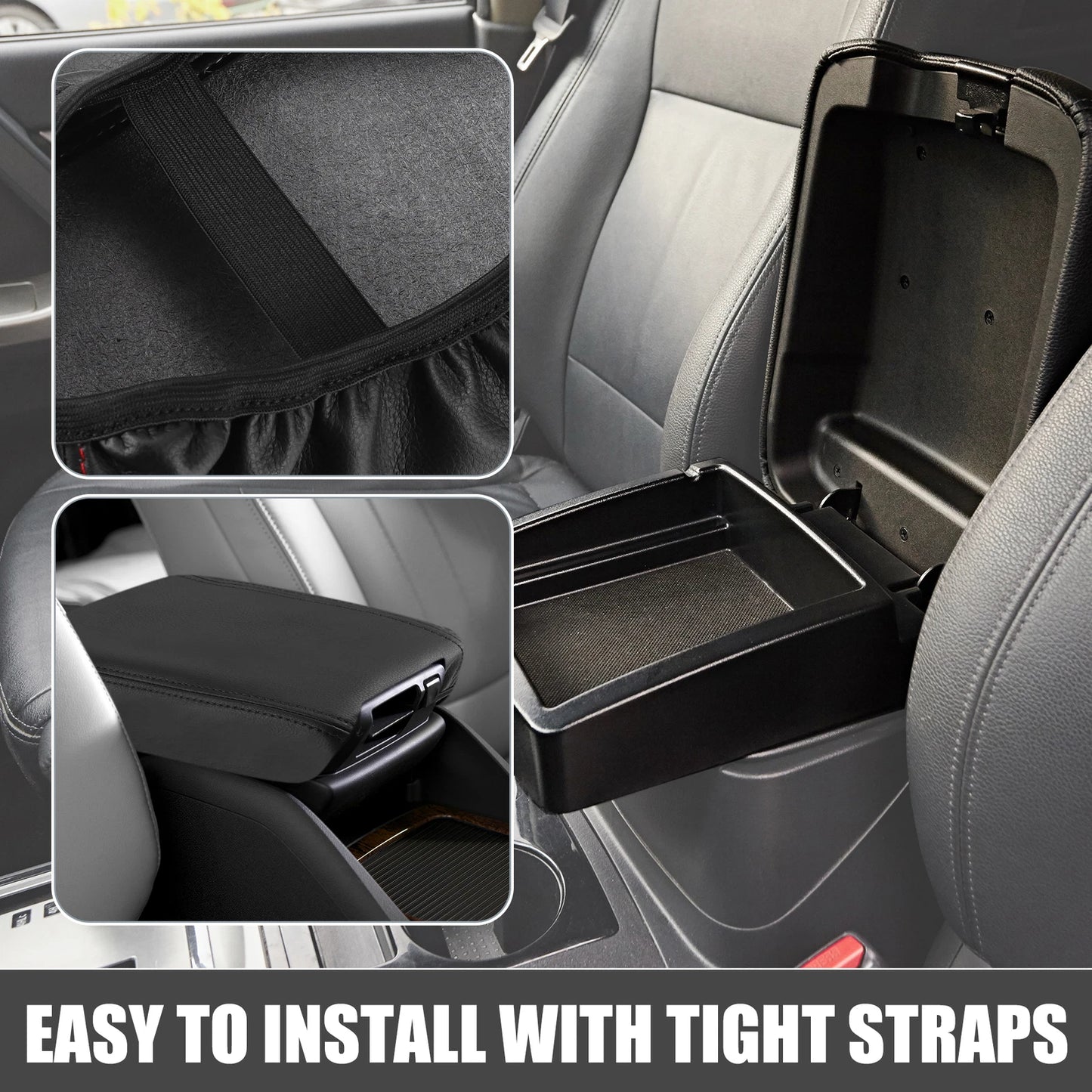 Center Console Cover Armrest Protector for Toyota Corolla Cross (2022) Black